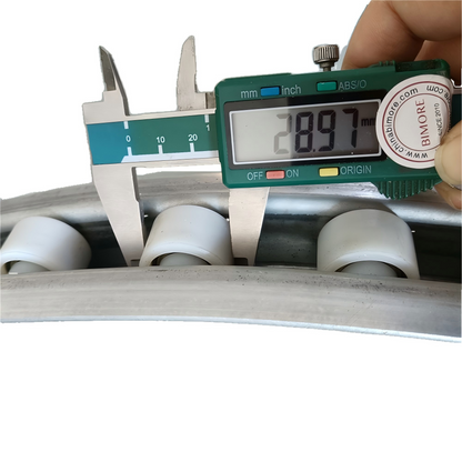 1PC/LOT Escalator Handrail Guide Rail W 60mm Bend Section Inner for Canny Parts 25 Rollers 29*18 mm Groove W 24mm Opening Outer Width 878mm