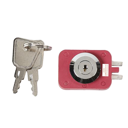 Elevator Fire Lock ZL 201220187507.9 Use for BLT Lift Spare Parts Red Square Lock Key