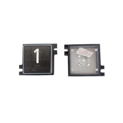 10PCS/LOT Elevator Push Button Symbol Plate Square Button With Black Frame for 3300 3600 5500 Lift COP Parts Customized Titanium Black