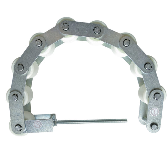 1PCS Escalator Parts Handrail Pressure Chain 9 Rollers D60mm W55mm White Wheels