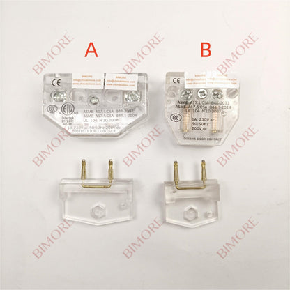 Interruptor de bloqueo trapezoidal para contacto de puerta de ascensor, L=40 mm/60 mm, ASME 005546 000419, 10 juegos/lote