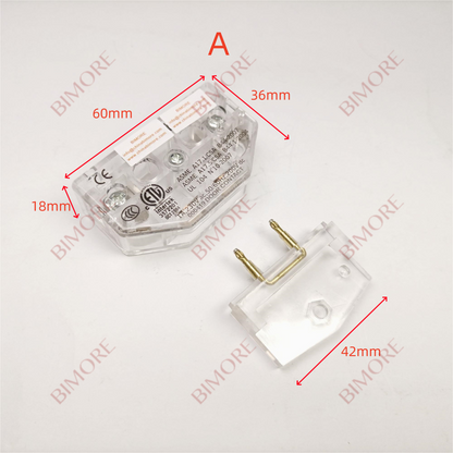 Interruptor de bloqueo trapezoidal para contacto de puerta de ascensor, L=40 mm/60 mm, ASME 005546 000419, 10 juegos/lote