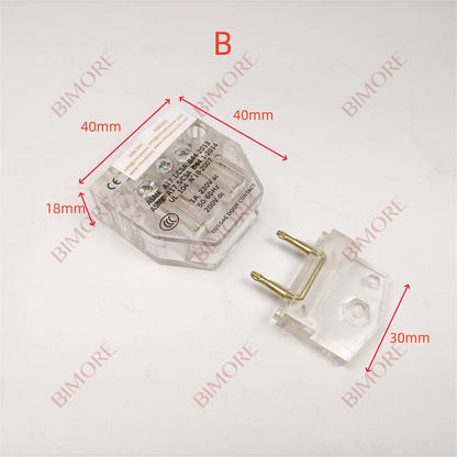 Interruptor de bloqueo trapezoidal para contacto de puerta de ascensor, L=40 mm/60 mm, ASME 005546 000419, 10 juegos/lote