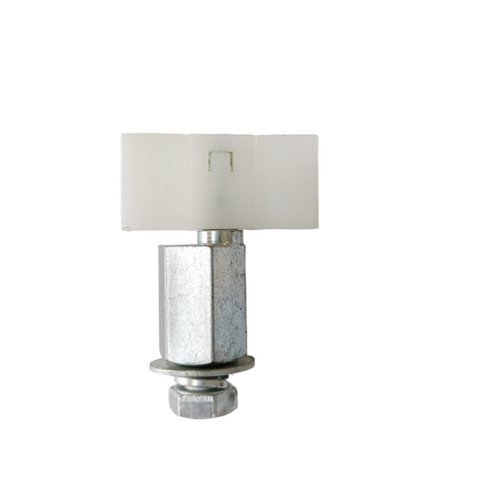 Lote de 50 correderas para puerta de ascensor BIMORE, longitud 40 mm, altura 58 mm.