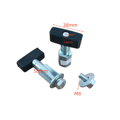 50PCS/LOT Elevator Door Slider Black Lift Spare Parts 40*58 Rubber Basement L 38mm W 14mm H 14mm Foot H 58mm M8