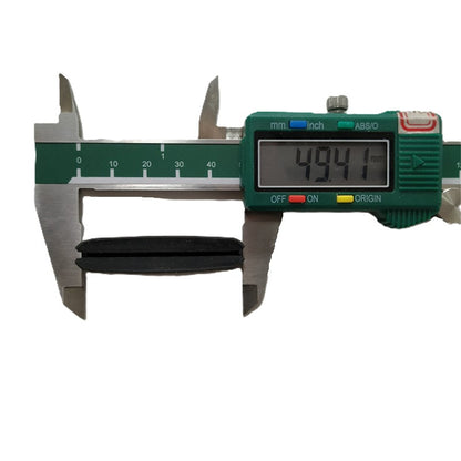 Lote de 100 deslizadores de puerta de ascensor para sótano, de goma, longitud: 50 mm, ancho: 11,5 mm, alto: 13 mm.