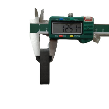 Lote de 100 deslizadores de puerta de ascensor para sótano, de goma, longitud: 50 mm, ancho: 11,5 mm, alto: 13 mm.