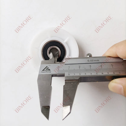 20PCS/LOT Elevator Door Hanger Roller for QKS11 Size:54x17x6200 White Nylon Wheel OD 54mm W 17mm Bearing 6200