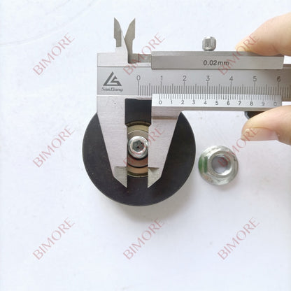 Lote de 10 rodillos para puerta de ascensor FAA456X1 con eje D56/10 mm, ancho 16 mm, M10, color verde, 56 x 16 mm