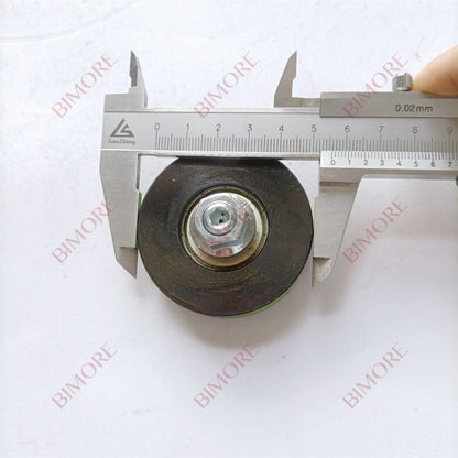 Lote de 10 rodillos para puerta de ascensor FAA456X1 con eje D56/10 mm, ancho 16 mm, M10, color verde, 56 x 16 mm