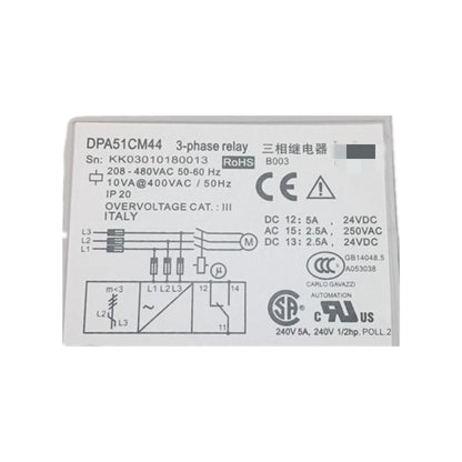 Relé trifásico para ascensor DPA51CM44 (5 unidades/lote)