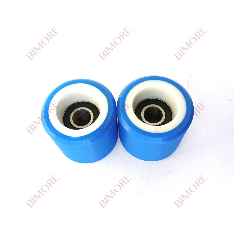 Lote de 20 rodillos de soporte para pasamanos de escalera mecánica XAA290CZ1, color azul, 60 x 55 x 6202 mm de diámetro exterior, 60 mm de ancho y 55 mm de ancho.