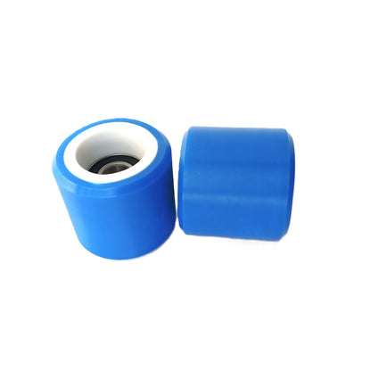 Lote de 20 rodillos de soporte para pasamanos de escalera mecánica XAA290CZ1, color azul, 60 x 55 x 6202 mm de diámetro exterior, 60 mm de ancho y 55 mm de ancho.