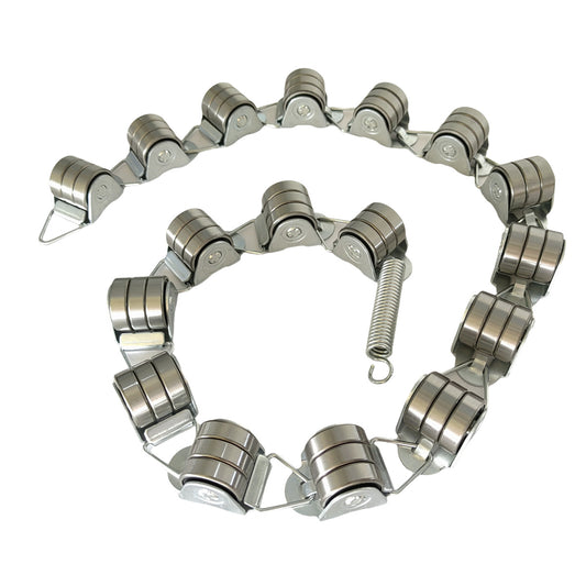 2PCS Escalator Parts Newel Chain LINK Escalator Rotary Chain Pulley Group 17 Rollers 3 Bearings