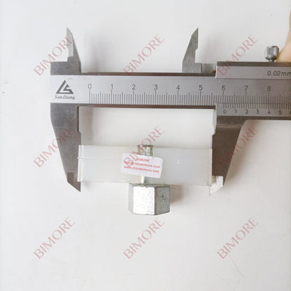 Lote de 20 guías deslizantes para puertas de ascensor BIMORE (largo 58 mm, alto 18 mm) para accesorios 700P.