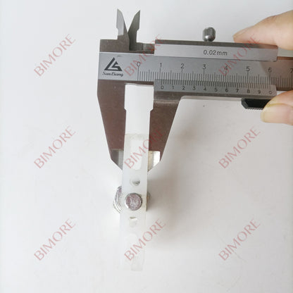 Lote de 20 guías deslizantes para puertas de ascensor BIMORE (largo 58 mm, alto 18 mm) para accesorios 700P.