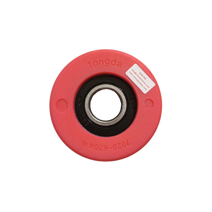 100pcs Escalator Roller OD=70MM W=25MM Bearing 6204 70*25*6204 Red Roller 7025-6204
