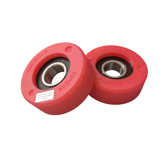 100pcs Escalator Roller OD=70MM W=25MM Bearing 6204 70*25*6204 Red Roller 7025-6204