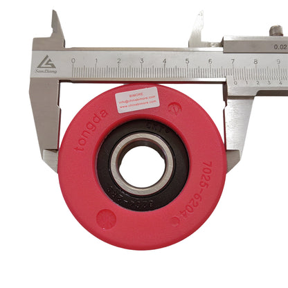 100pcs Escalator Roller OD=70MM W=25MM Bearing 6204 70*25*6204 Red Roller 7025-6204