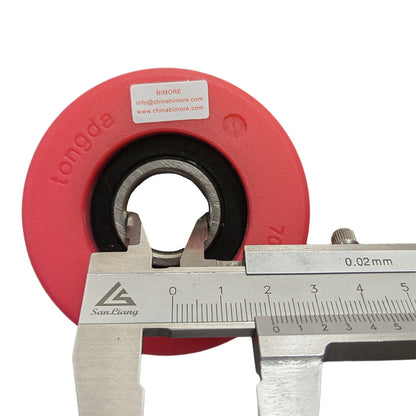 100pcs Escalator Roller OD=70MM W=25MM Bearing 6204 70*25*6204 Red Roller 7025-6204