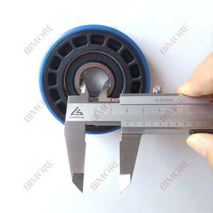 Lote de 20 rodillos para escaleras mecánicas DEE4008754, diámetro exterior: 75 mm, altura: 23,5 mm, rodamiento: 6204