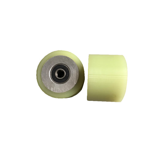 Lote de 10 rodillos tensores para cadena de escalera mecánica GAA332Z, diámetro exterior: 76 mm, altura: 54 mm, rodamiento 6201