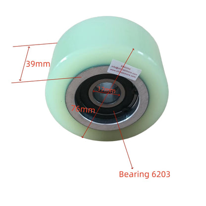 10PCS/LOT Escalator Parts Handrail Roller S613C002 76*39*6203/76*40*6203 OD 76mm W 39mm Bearing 6203