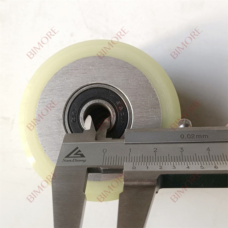 Lote de 10 rodillos tensores para cadena de escalera mecánica GAA332Z, diámetro exterior: 76 mm, altura: 54 mm, rodamiento 6201