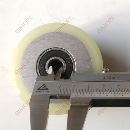 Lote de 10 rodillos tensores para cadena de escalera mecánica GAA332Z, diámetro exterior: 76 mm, altura: 54 mm, rodamiento 6201
