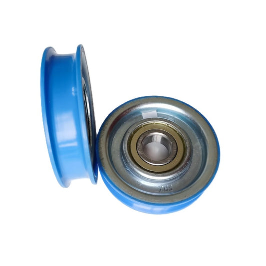 10PCS/LOT 85*20*6204 Elevator Door Hanger Roller OD 80 H 20mm Bearing 6204 Blue Iron Wheel