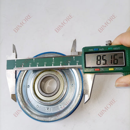 Lote de 10 rodillos para suspensión de puerta de ascensor, 85 x 20 x 6204, diámetro exterior de 80 mm, rodamiento de 20 mm, rueda de hierro azul 6204.