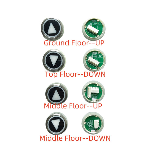 20pcs Elevator Parts A4J141673 Elevator Button  WHITE Light Use for Ground Floor/ Middle Floor/ Top Floor
