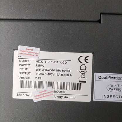 1PC/LOT Elevator Inverter Controller Lift Parts AC Drive HD30-4T7P5-ES1-LCD 7.5KW With HD-LCD-ES1