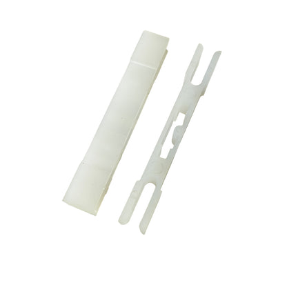 50pcs 105*16 Elevator Door Slider Basement Plastic L150mm H16mm W14mm White Plastic Basement