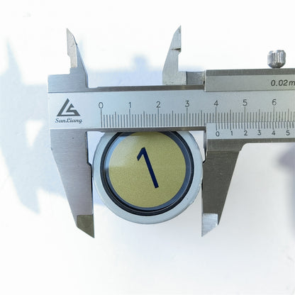 10pc KAN-XL-D2 Elevator Buttons Lift Spare Parts Round Push Button Green Light Elevator Parts