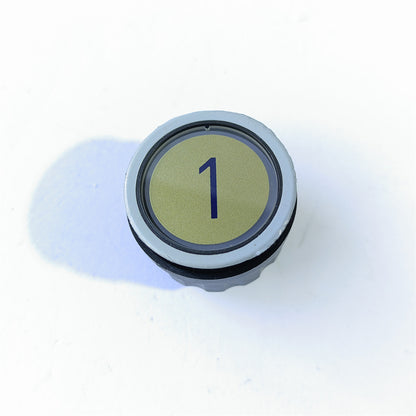10pc KAN-XL-D2 Elevator Buttons Lift Spare Parts Round Push Button Green Light Elevator Parts