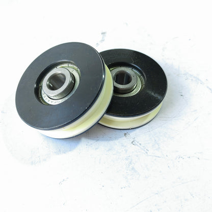 10pcs FAA456X1 Elevator Door Hanger Roller WO Axle 56X16mm OD56mm White Iron Wheel