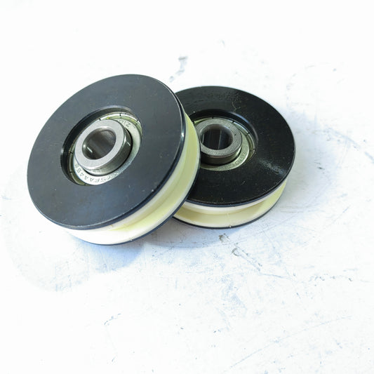 10pcs FAA456X1 Elevator Door Hanger Roller WO Axle 56X16mm OD56mm White Iron Wheel