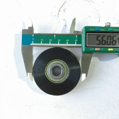 10pcs FAA456X1 Elevator Door Hanger Roller WO Axle 56X16mm OD56mm White Iron Wheel