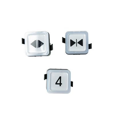 10pcs BR34C-BS34C Elevator Parts Push Button Blue White White Light Plastic Square Button