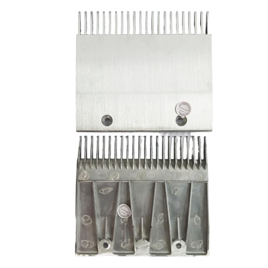 10PCS/LOT Escalator Parts Moving Walkway Comb Plate 22T 2 Holes DB 300000007488 DB300000007488 Length 207mm Width 185mm Install Size 112mm