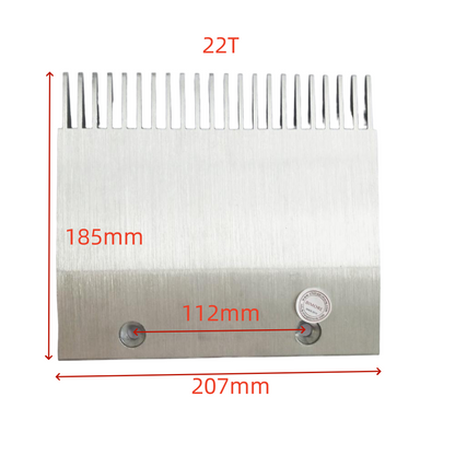 10PCS/LOT Escalator Parts Moving Walkway Comb Plate 22T 2 Holes DB 300000007488 DB300000007488 Length 207mm Width 185mm Install Size 112mm