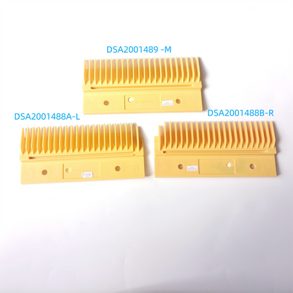 30PCS/LOT Escalator Comb DSA2001488A-L DSA2001489-M DSA2001488B-R Escalator Plastic Yellow Comb Plastic Comb