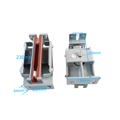 1PC/LOT DXP126-08 Used for Mitsubishi Elevator High-speed Guide Shoe 2-hole Hole Space 90mm 3 In 1 Insert 230x10/230x16 Lining L 230mm for 10mm 16mm Rail