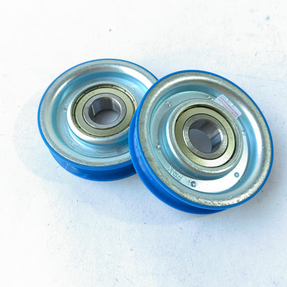 10pcs Elevator Door Hanger Roller 85x20x6204 85*20*6204 Blue Single Groove OD85mm W20mm ID20mm Bearing 6204