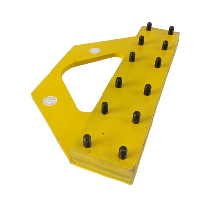 1PC/LOT Elevator Steel Belt Clamp Lifting Device 340*80 Lift Spare Parts Yellow Clip L 342mm W 80mm H 120mm Thickness 33.5mm