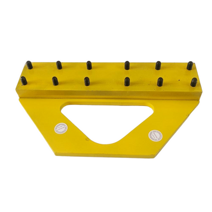 1PC/LOT Elevator Steel Belt Clamp Lifting Device 340*80 Lift Spare Parts Yellow Clip L 342mm W 80mm H 120mm Thickness 33.5mm