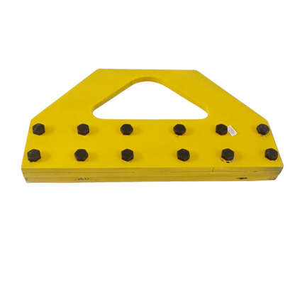 1PC/LOT Elevator Steel Belt Clamp Lifting Device 340*80 Lift Spare Parts Yellow Clip L 342mm W 80mm H 120mm Thickness 33.5mm