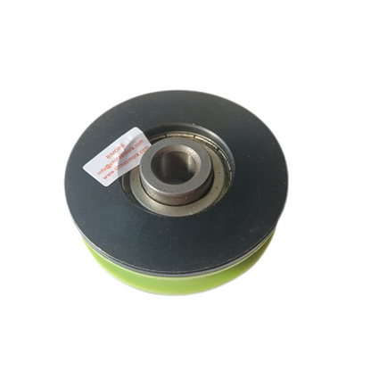 Lote de 10 rodillos de suspensión para puerta de ascensor FAA456X1, sin eje, diámetro 56/10 mm, ancho 16 mm, M10, color verde, 56 x 16 mm