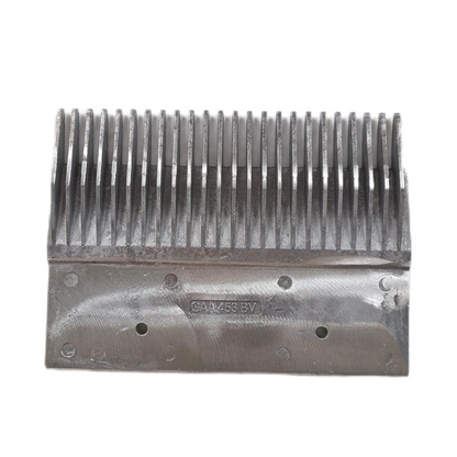 Placa de peine para escalera mecánica GAA453BV5 (20 unidades/lote), longitud 206 mm, ancho 150 mm, tamaño de instalación 101 mm, 24 dientes, izquierda